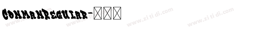 ConmanRegular字体转换