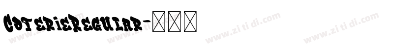 CoterieRegular字体转换
