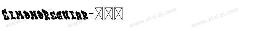 ElmonoRegular字体转换 ElmonoRegular字体转换