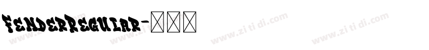 FenderRegular字体转换