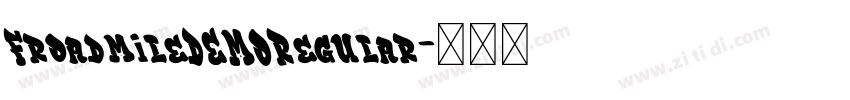 FroadmileDEMORegular字体转换