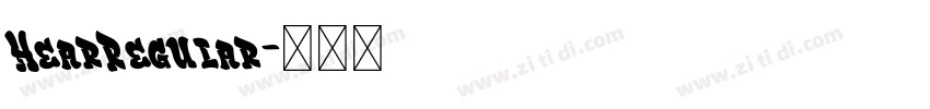 HearRegular字体转换