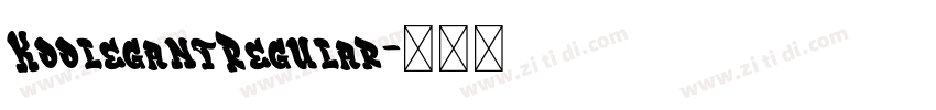 KoolegantRegular字体转换