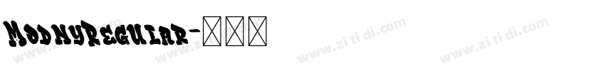 ModnyRegular字体转换