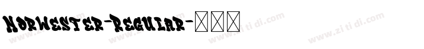 Norwester-Regular字体转换