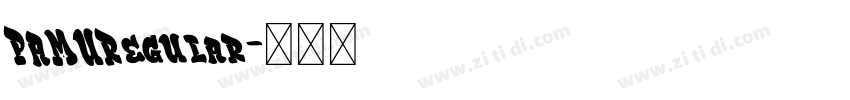 PAMURegular字体转换