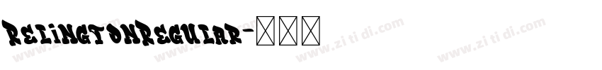 RelingtonRegular字体转换