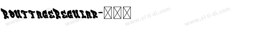 RouttageRegular字体转换