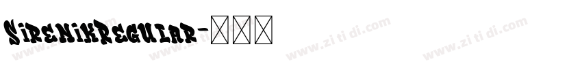 SirenikRegular字体转换