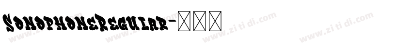 SonophoneRegular字体转换