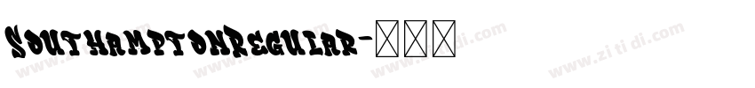 SouthamptonRegular字体转换
