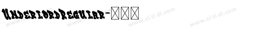UnderlordRegular字体转换