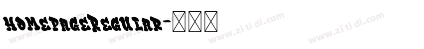 homepageRegular字体转换