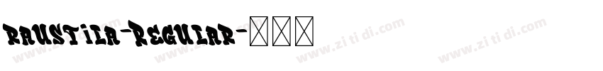 raustila-Regular字体转换