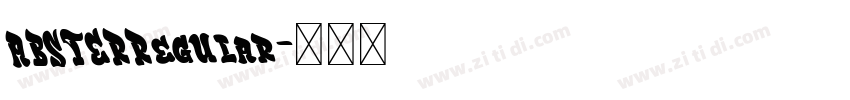 ABSTERRegular字体转换