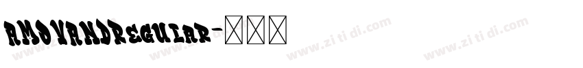AMOVANDRegular字体转换