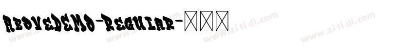 AboveDEMO-Regular字体转换