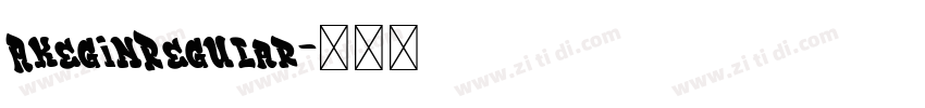 AkeginRegular字体转换