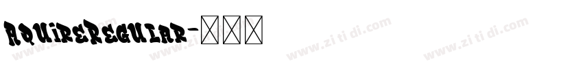 AquireRegular字体转换