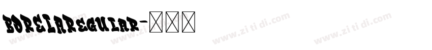 BORELARegular字体转换
