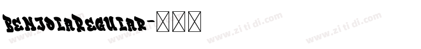 BenjolaRegular字体转换