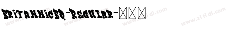BritannicBQ-Regular字体转换