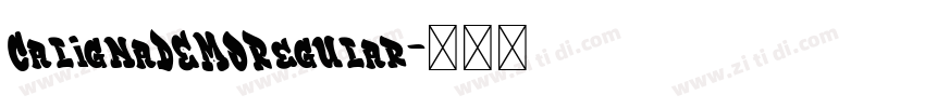 CalignaDEMORegular字体转换
