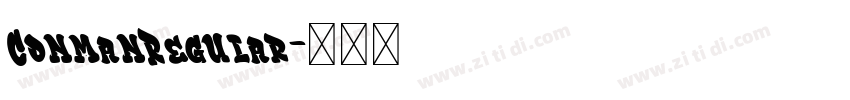 ConmanRegular字体转换