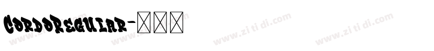 CordoRegular字体转换