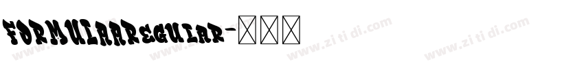 FORMULAARegular字体转换