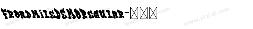 FroadmileDEMORegular字体转换