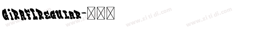 GIRAFLRegular字体转换