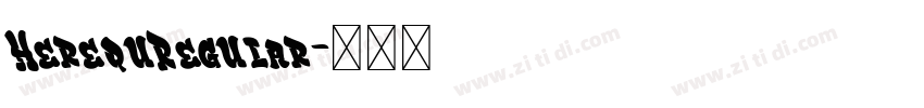 HerequRegular字体转换
