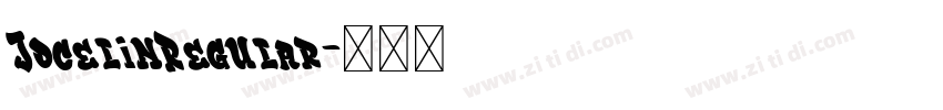 JocelinRegular字体转换