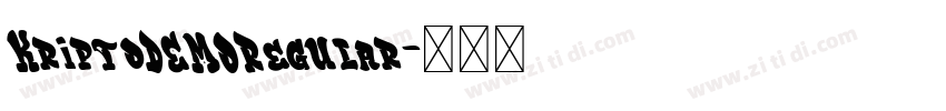 KriptoDEMORegular字体转换