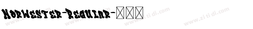 Norwester-Regular字体转换