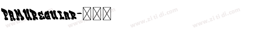 PAMURegular字体转换