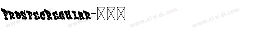 ProspecRegular字体转换