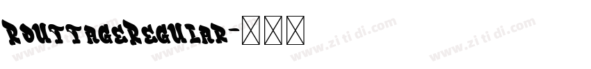 RouttageRegular字体转换