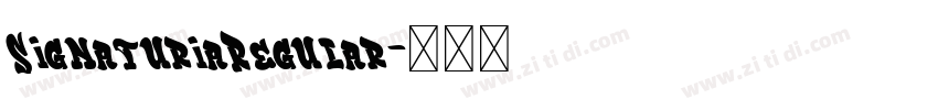 SignaturiaRegular字体转换