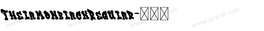 ThelamonblackRegular字体转换
