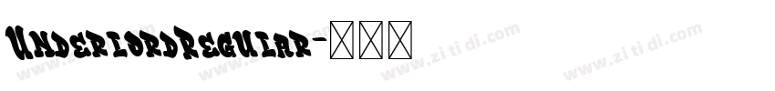 UnderlordRegular字体转换