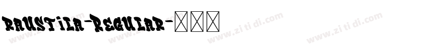 raustila-Regular字体转换