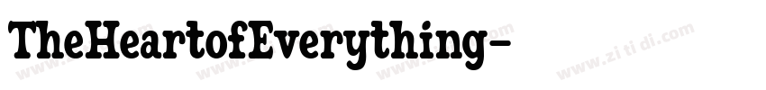 TheHeartofEverything字体转换