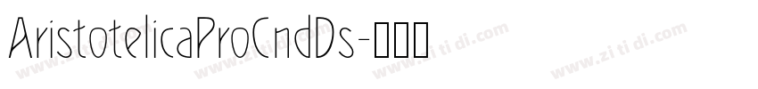 AristotelicaProCndDs字体转换