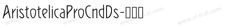 AristotelicaProCndDs字体转换
