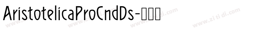 AristotelicaProCndDs字体转换
