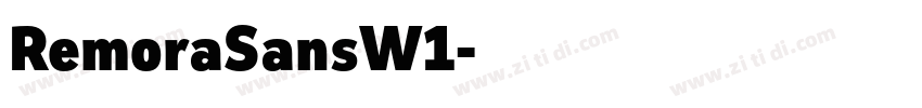 RemoraSansW1字体转换