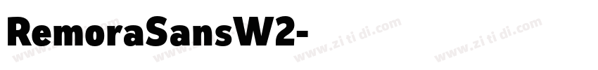 RemoraSansW2字体转换