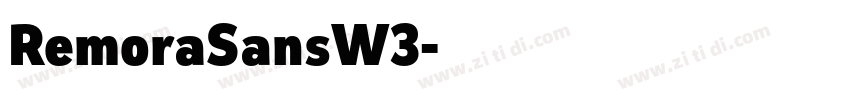 RemoraSansW3字体转换